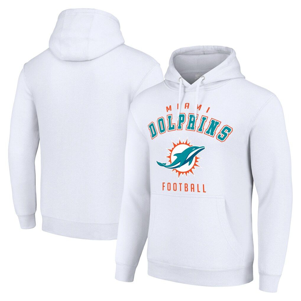 Men 2026 NFL Miami Dolphins White Hoodie hooded style 02-0